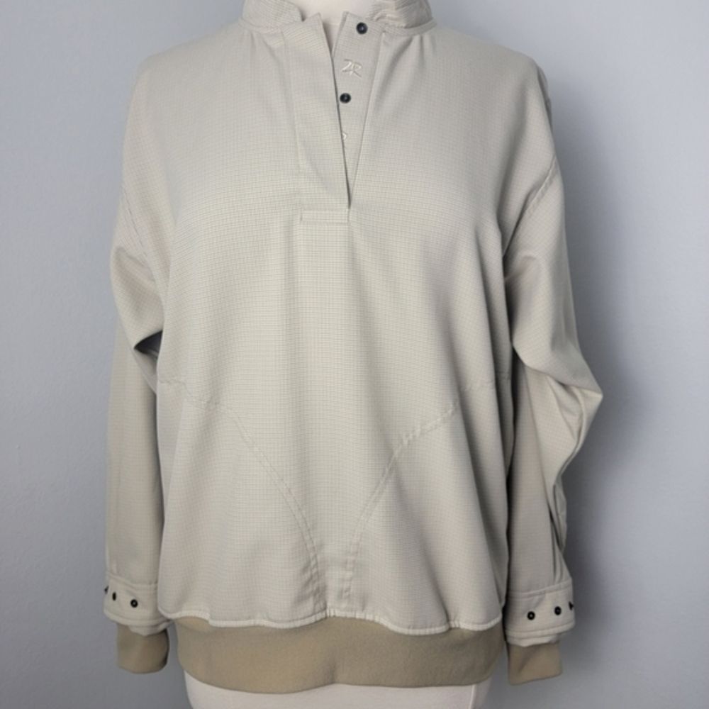 Khaki Houndstooth Pattern Zero Restriction Golf O… - image 4